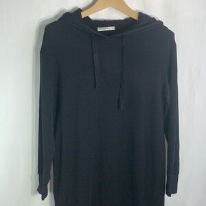 🧲 NWT Stateside, black fleece hoodie sweatshirt dress